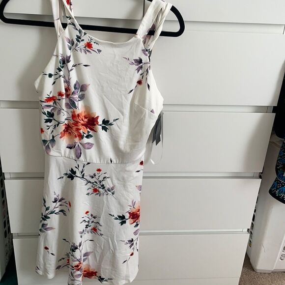 Orange floral Dress - Picture 2 of 6